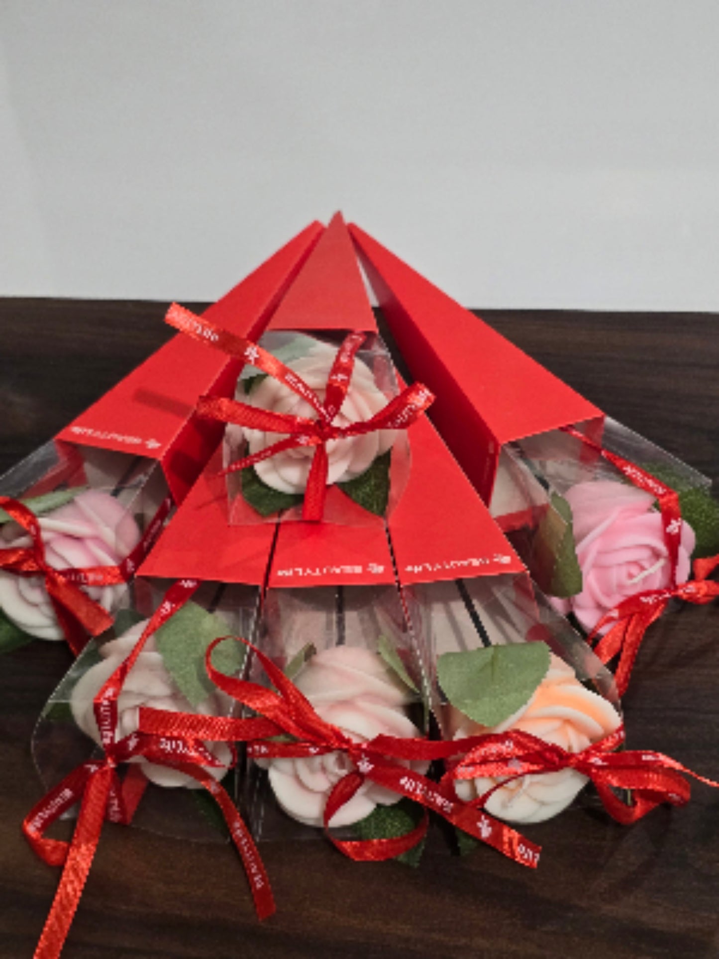 Bougie Rose en étui