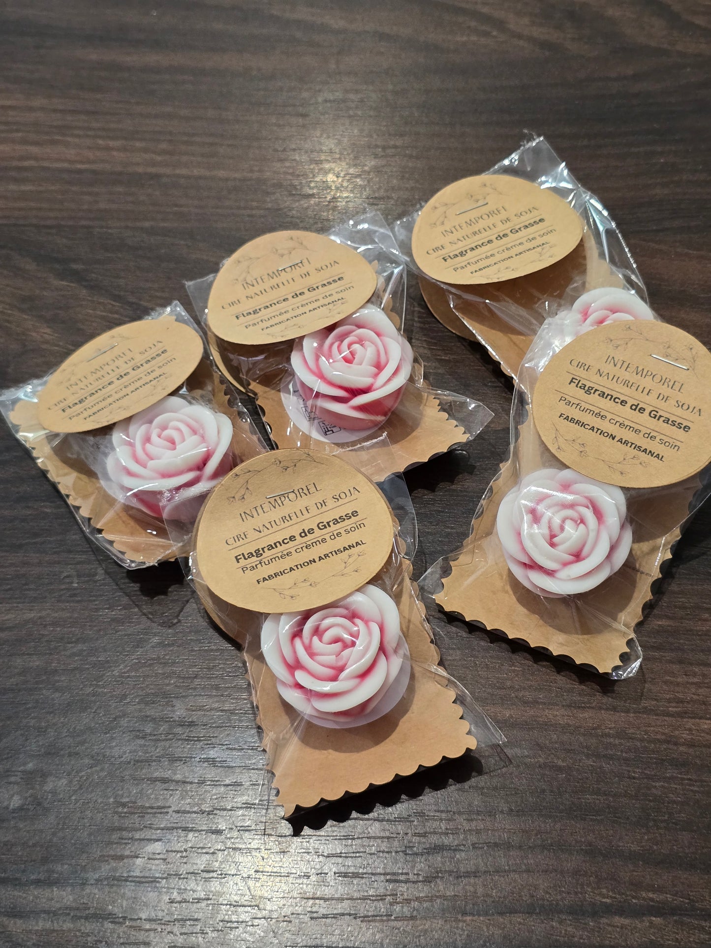 Fondant bougie rose