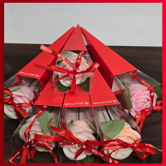 Bougie Rose en étui