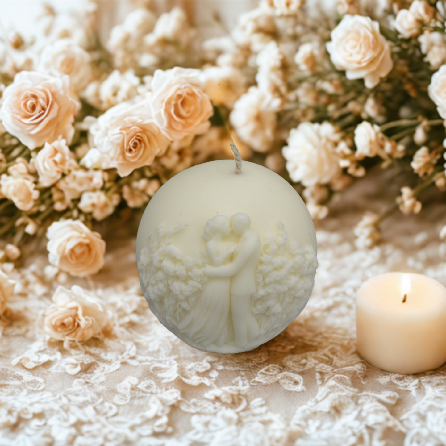 BOUGIE BOULE COUPLE DE MARIES