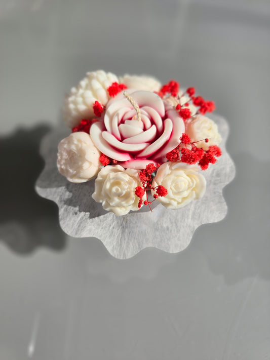 Fleurs en bougies et fondants