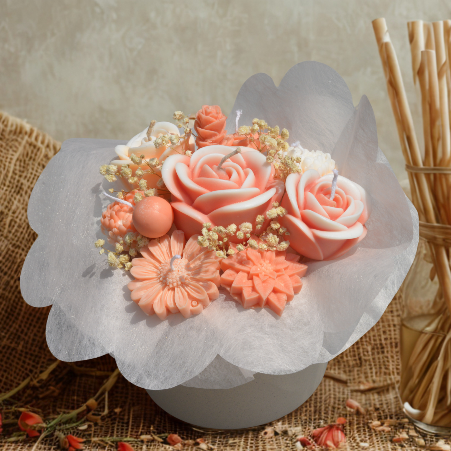 BOUGIES EN BOUQUET PARFUMEE